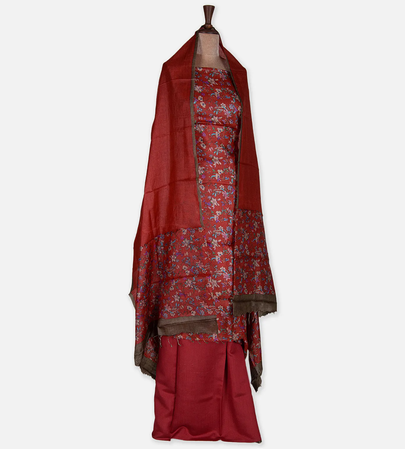 red-tussar-salwar-c1282319-c