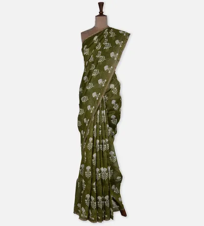 green-linen-printed-saree-d0190501-b