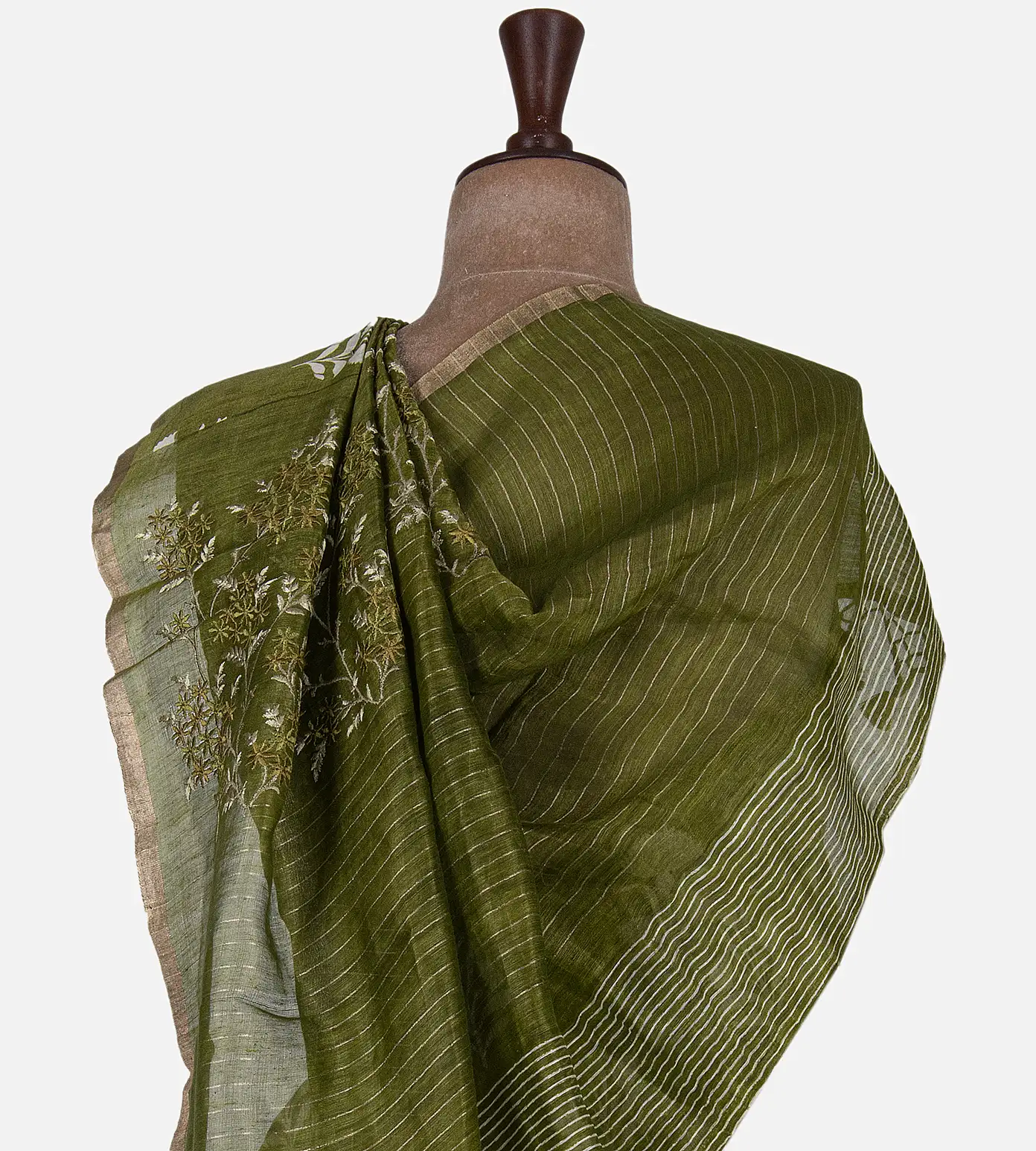 green-linen-printed-saree-d0190501-c