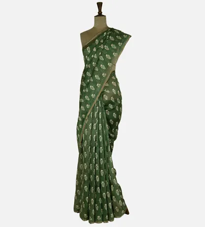 green-linen-printed-saree-d0190499-b