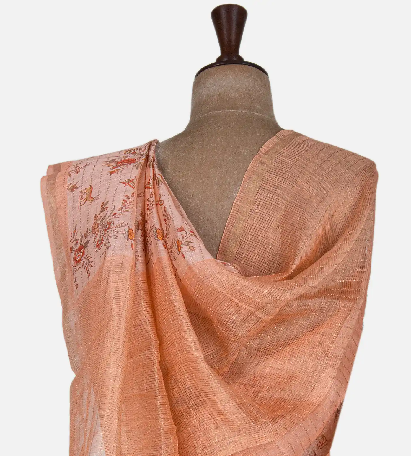 light-peach-linen-printed-saree-rv33388-c