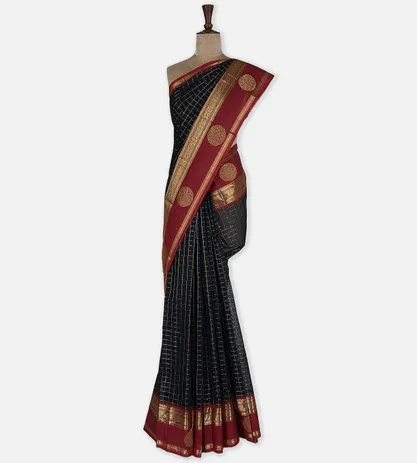 black-cotton-silk-saree-d0394740-b
