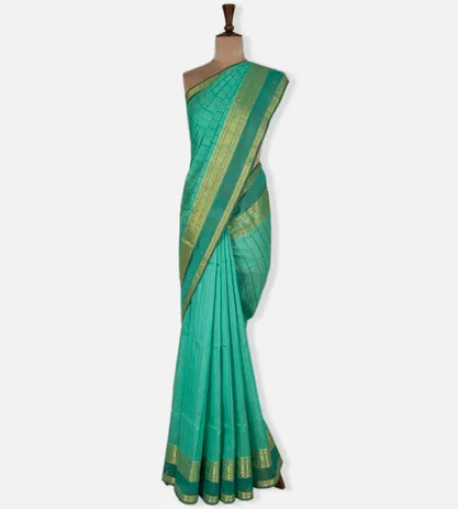 turquoise-blue-cotton-silk-saree-d0187441-b