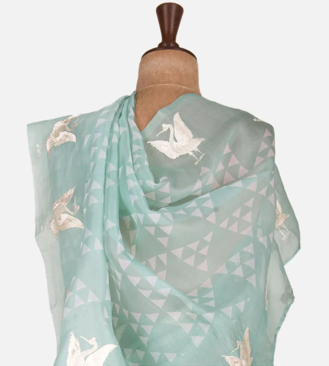 turquoise-blue-organza-saree-c0969616-c