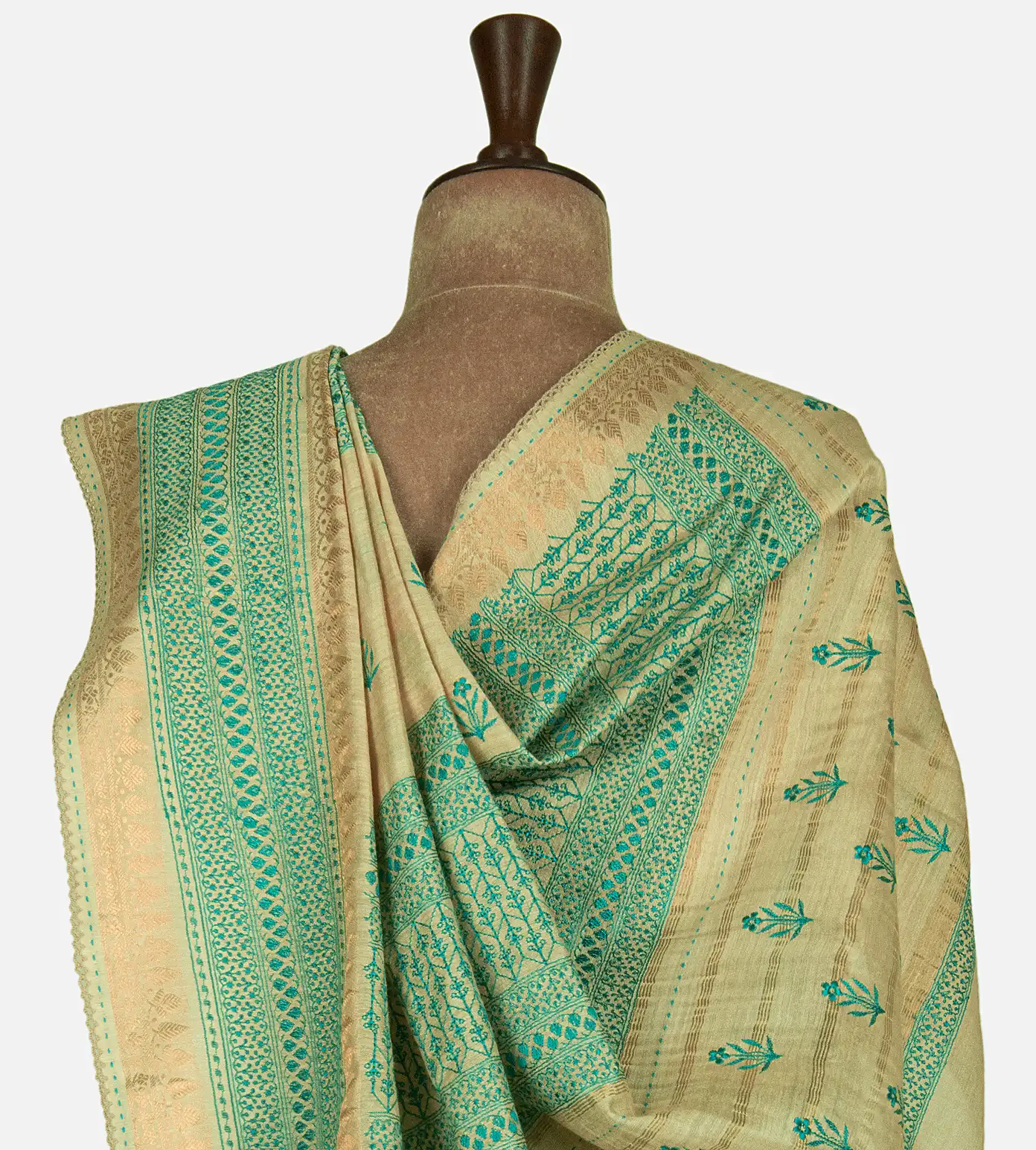 deep-teal-tussar-saree-d0396395-c