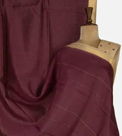 maroon-tussar-saree-d0396388-a