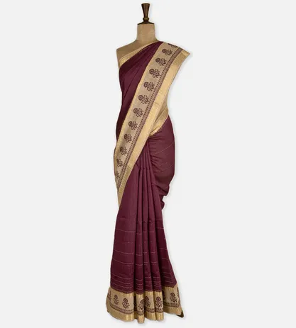 maroon-tussar-saree-d0396388-b