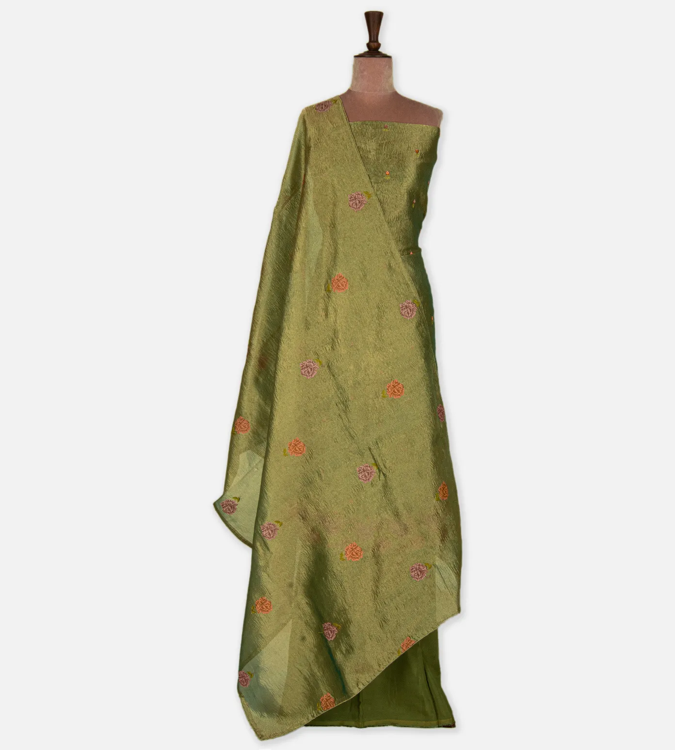 olive-green-crushed-tissue-organza-salwar-c0966807-b