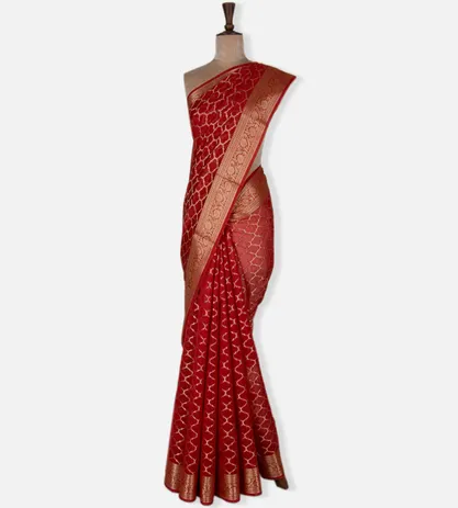 red-chanderi-cotton-saree-c1179857-b