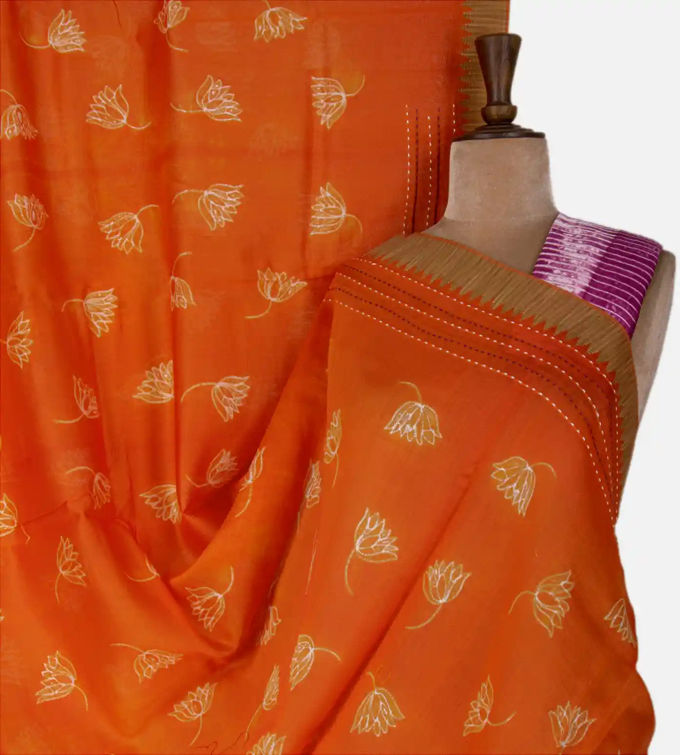 orange-chanderi-cotton-saree-d0396309-a