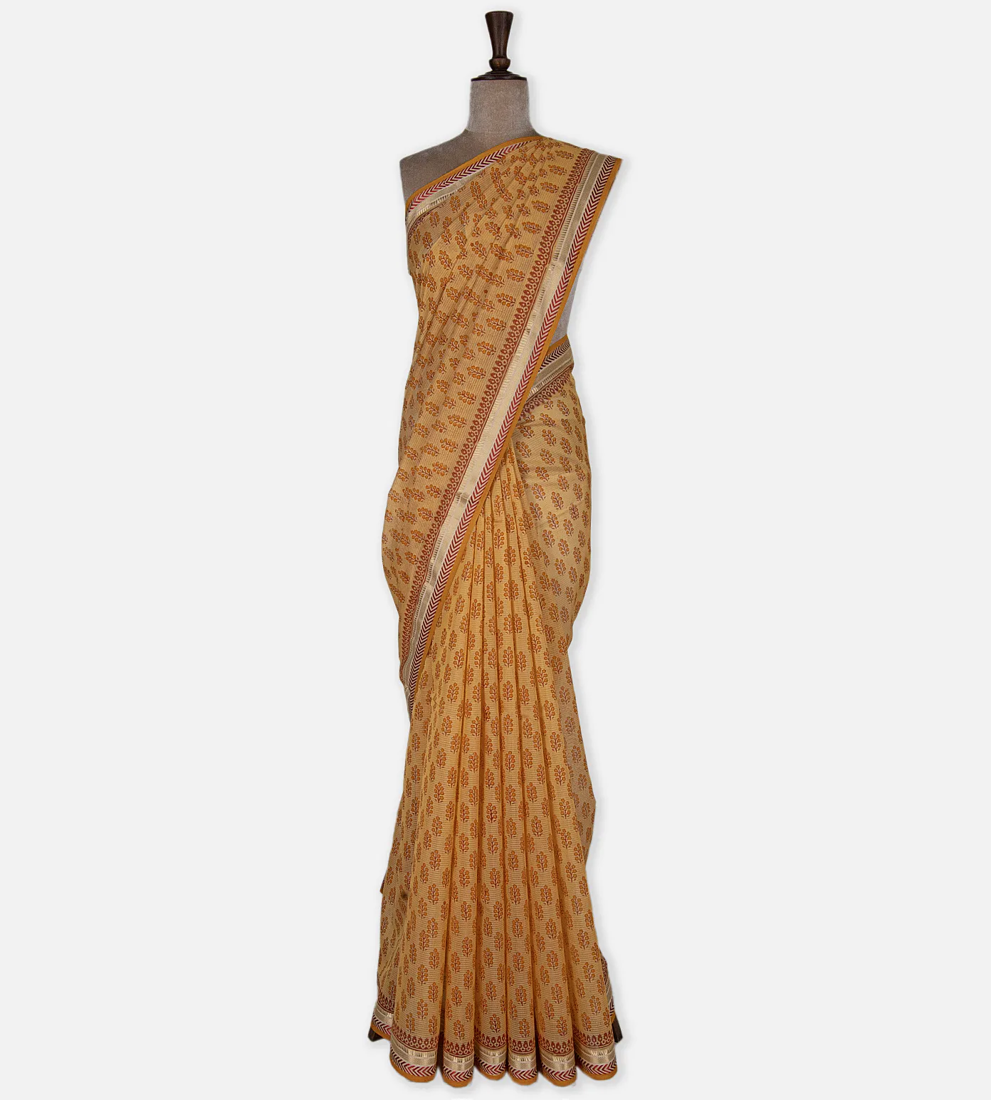 yellow-maheshwari-cotton-saree-c1072994-b