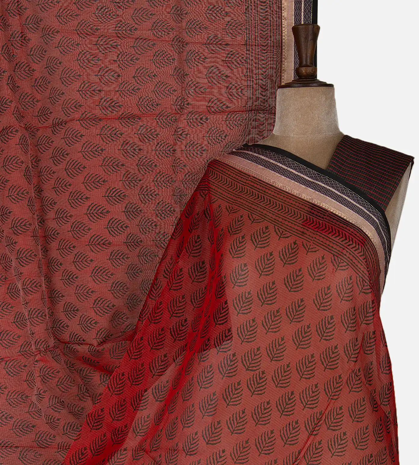 red-maheshwari-cotton-saree-c1072970-a