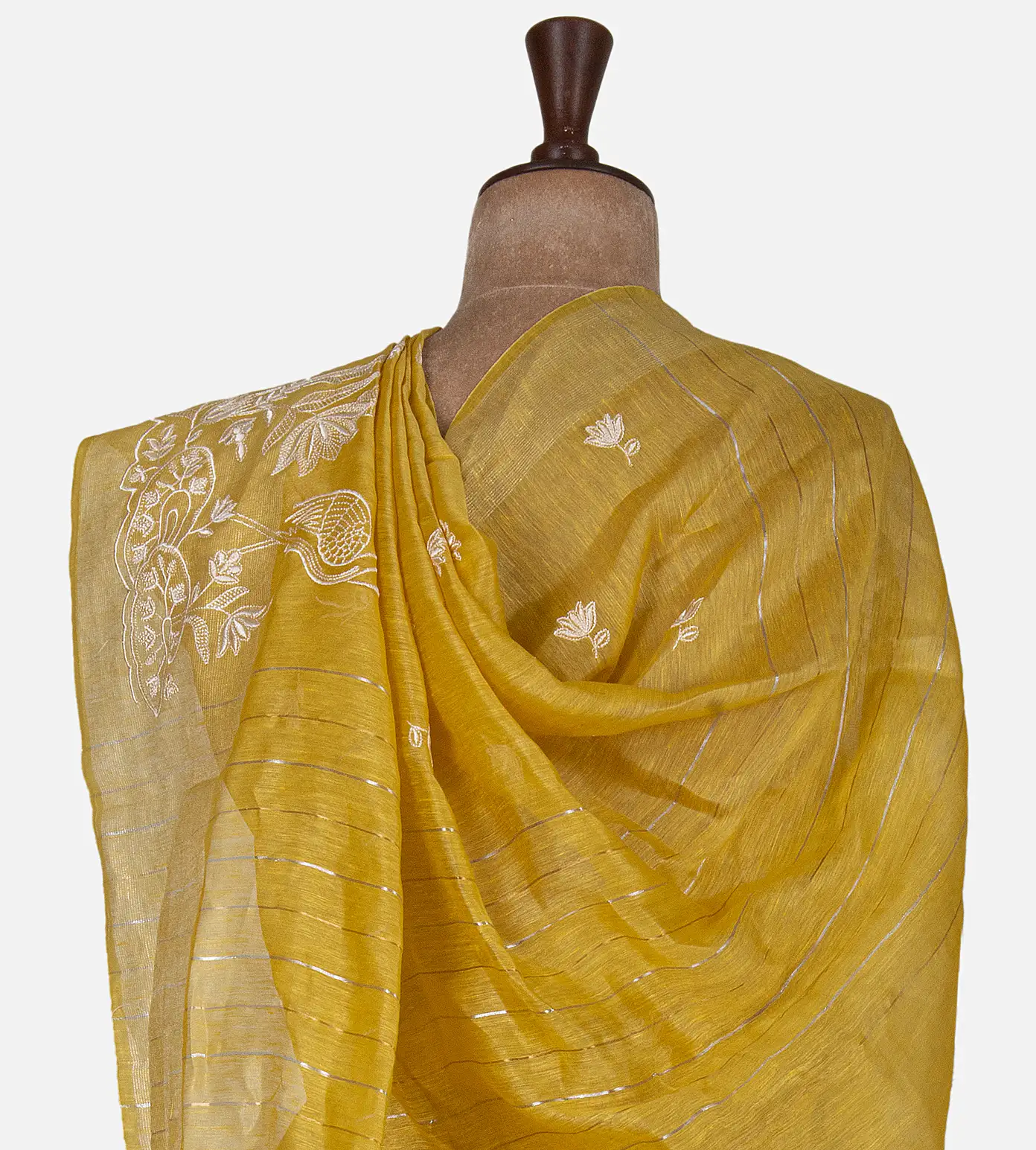 yellow-linen-saree-d0291564-c