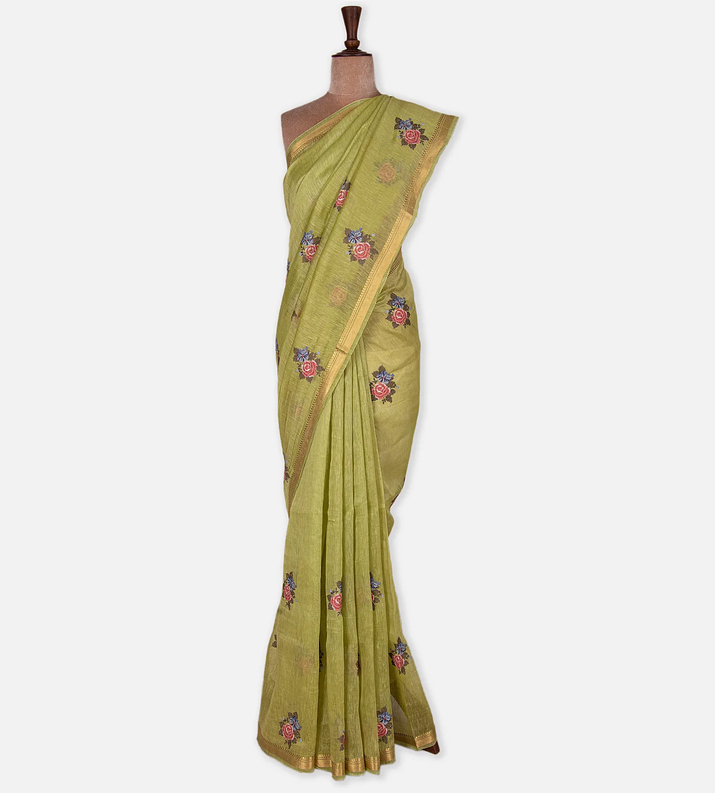 light-green-linen-saree-d0291519-b