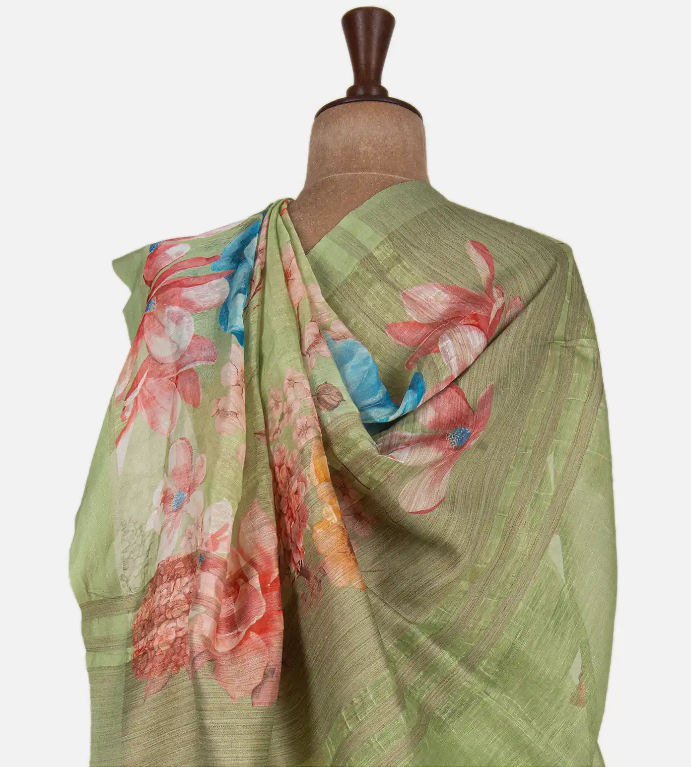 light-green-linen-printed-saree-d0293130-c