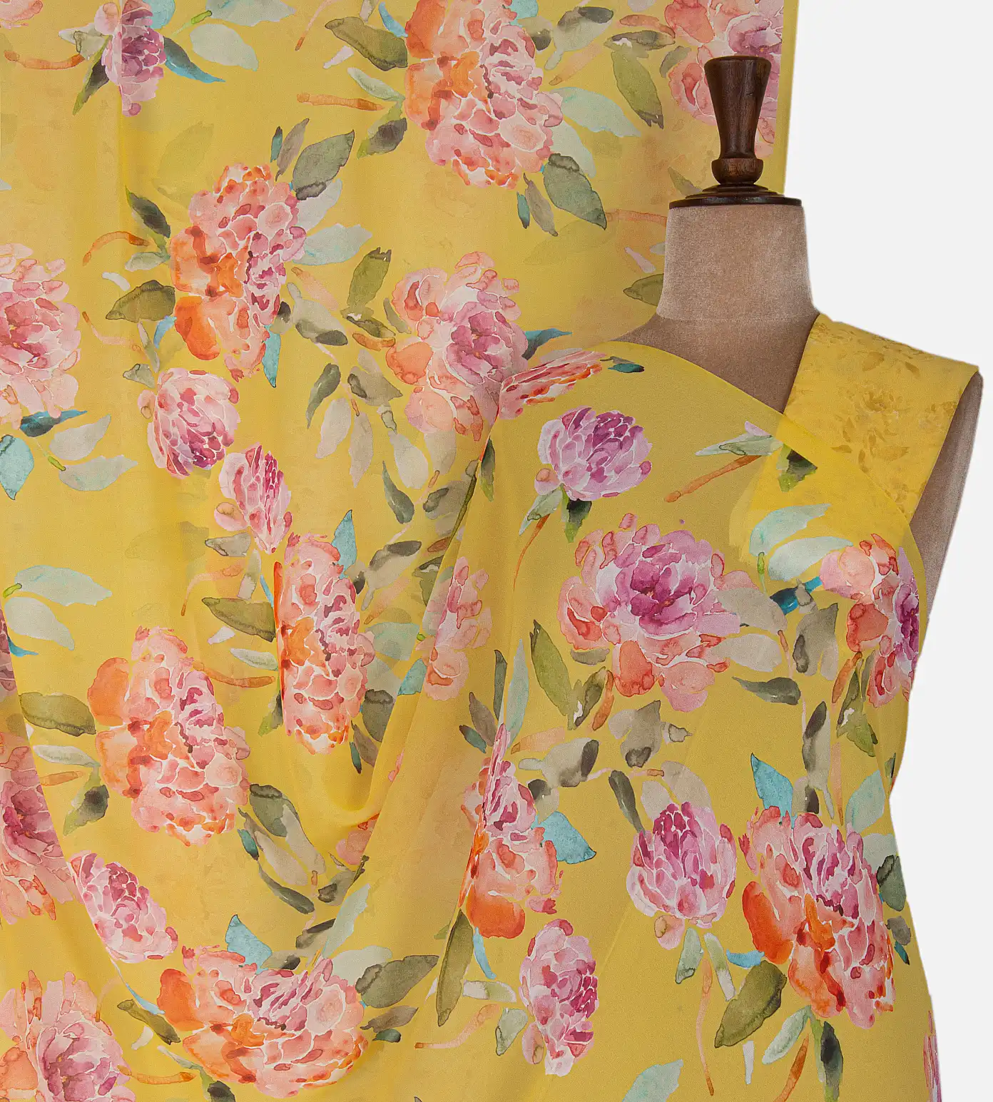 yellow-georgette-saree-c1073090-a