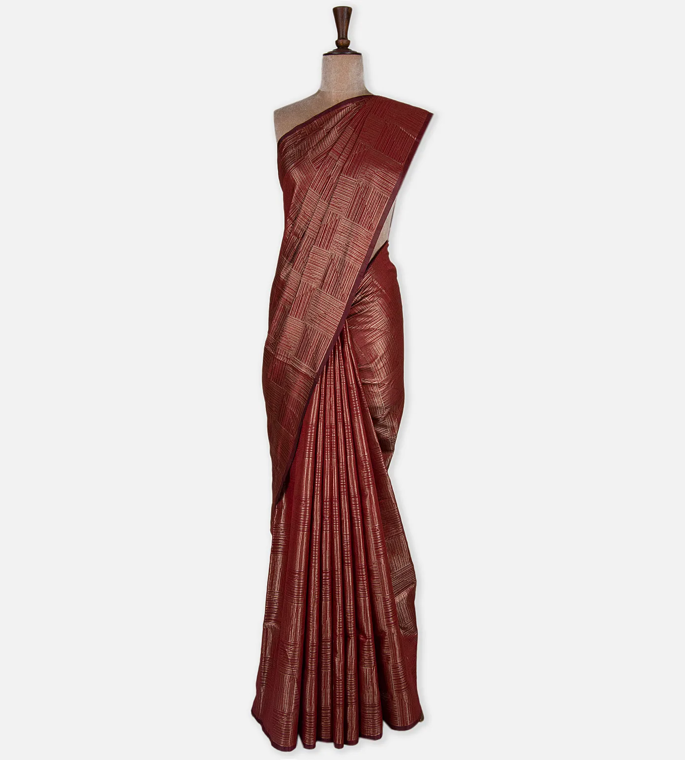 maroon-cotton-saree-c0969779-b