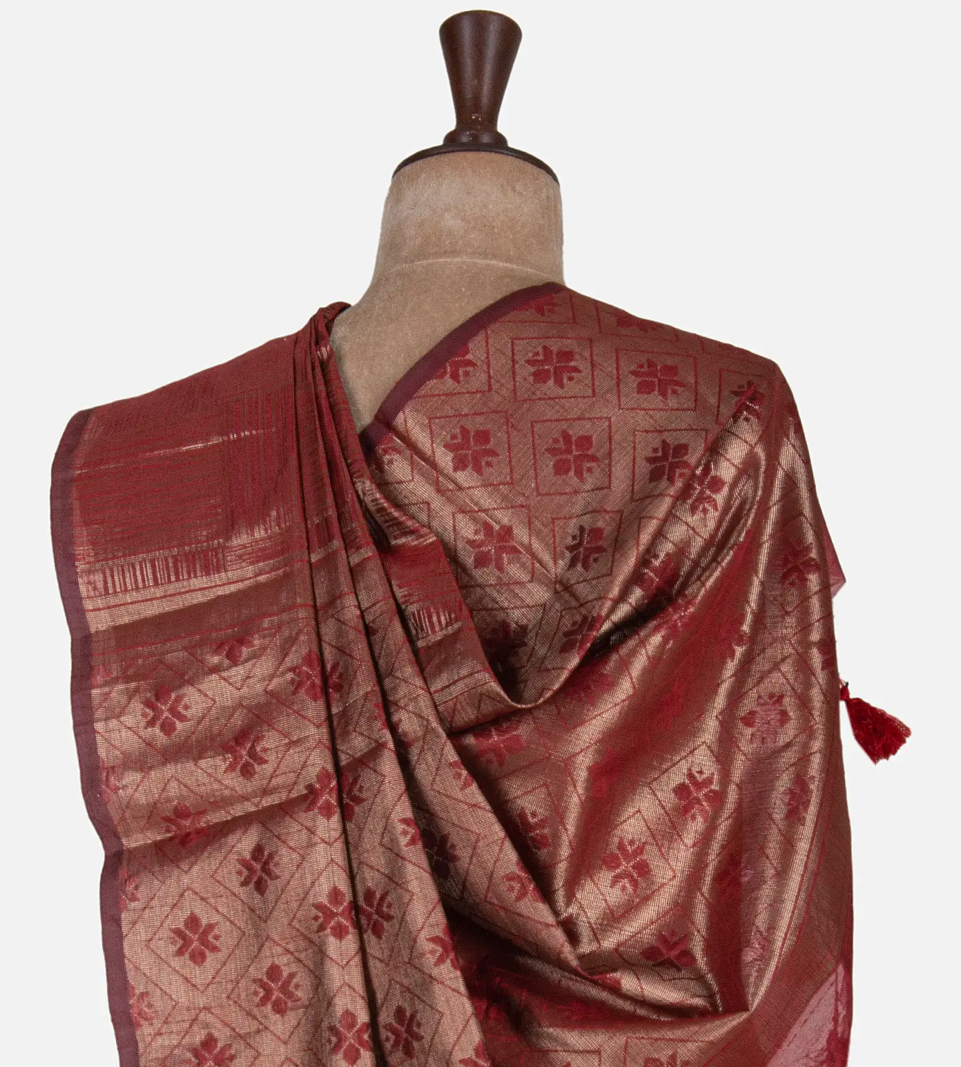 maroon-cotton-saree-c0969779-c