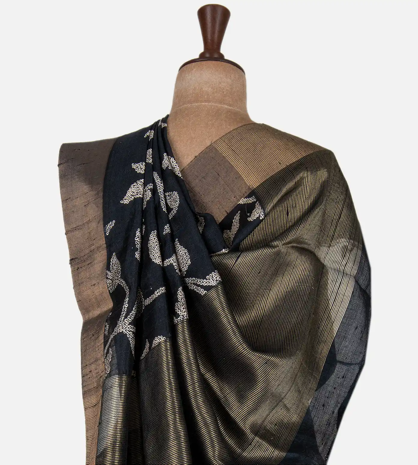 black-raw-silk-saree-c1283344-c