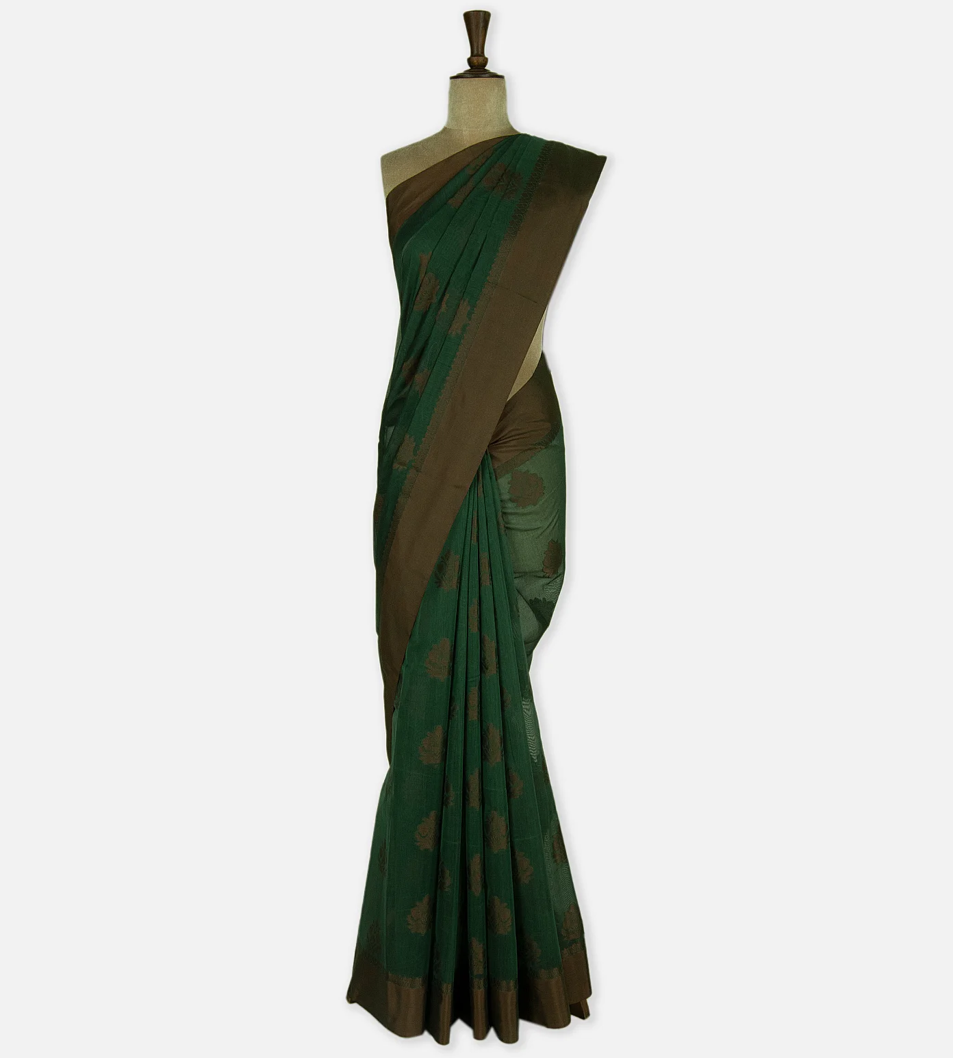 green-cotton-saree-c0971405-b
