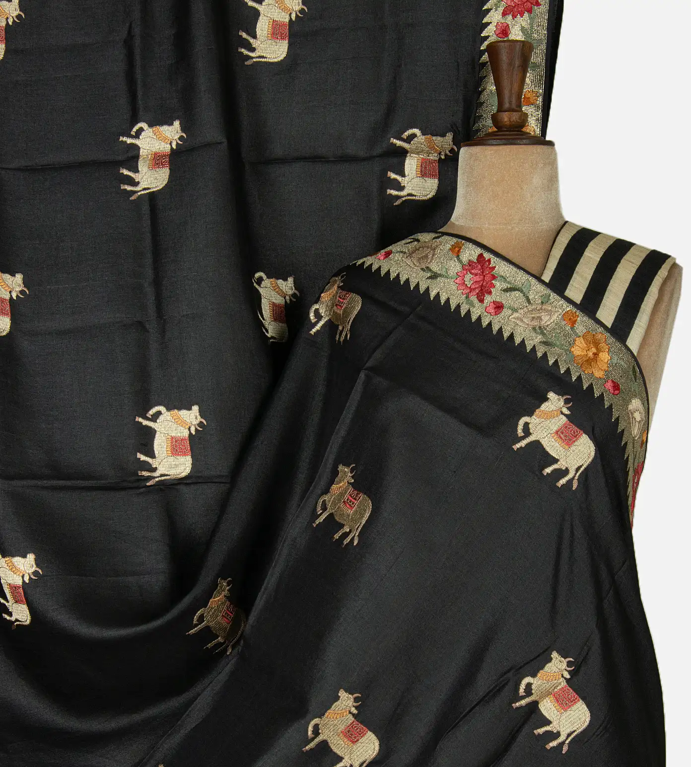 black-tussar-saree-c1283532-a