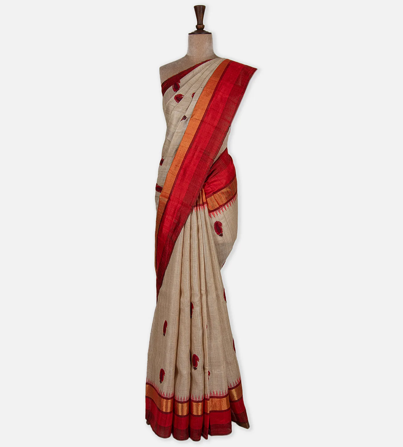 light-beige-tussar-saree-c0965199-b