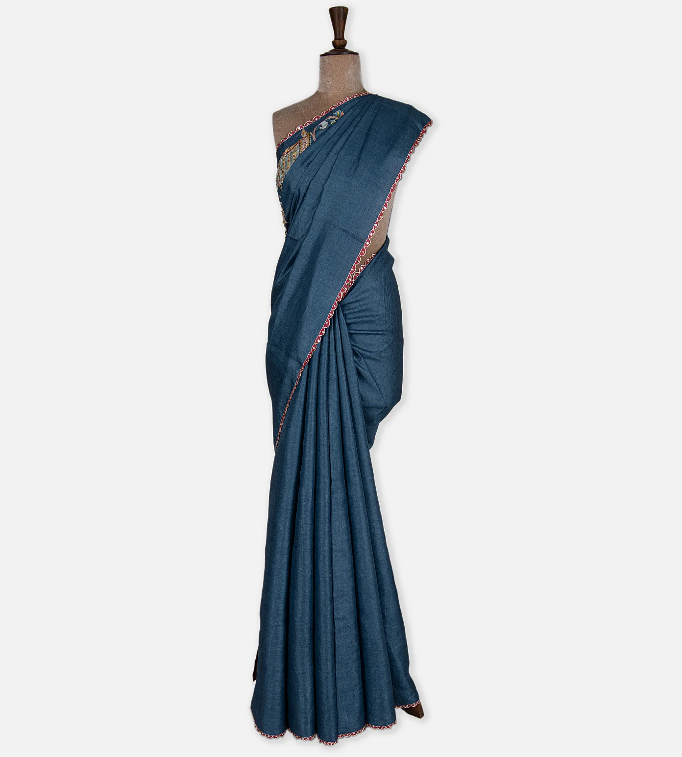 powder-blue-tussar-saree-d0395882-b