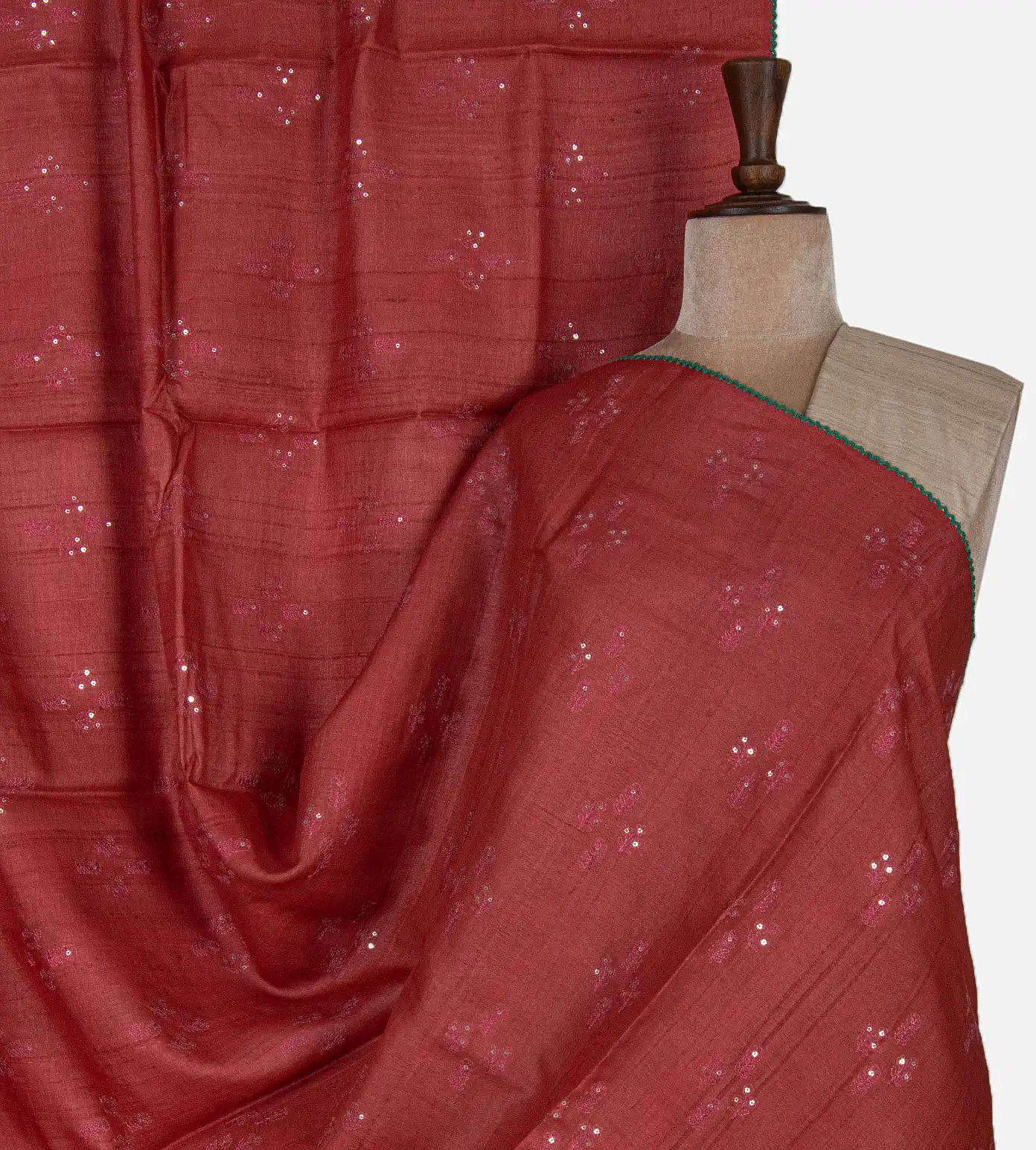 maroon-tussar-saree-d0293729-a
