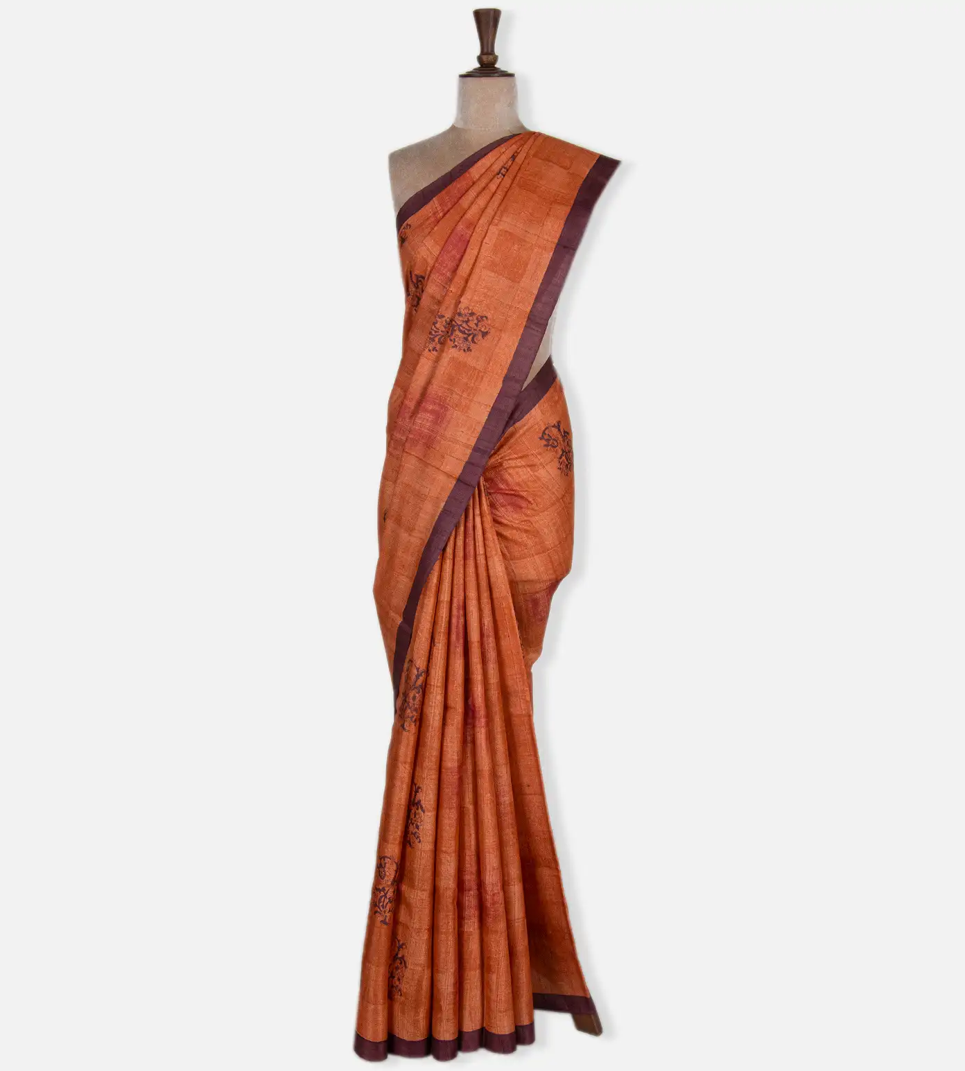 peach-tussar-saree-c0965516-b