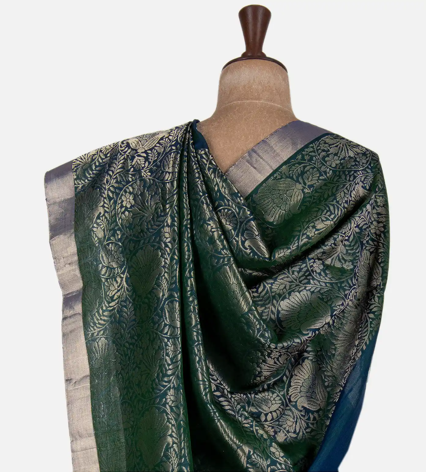 peacock-blue-soft-silk-saree-c1283918-c