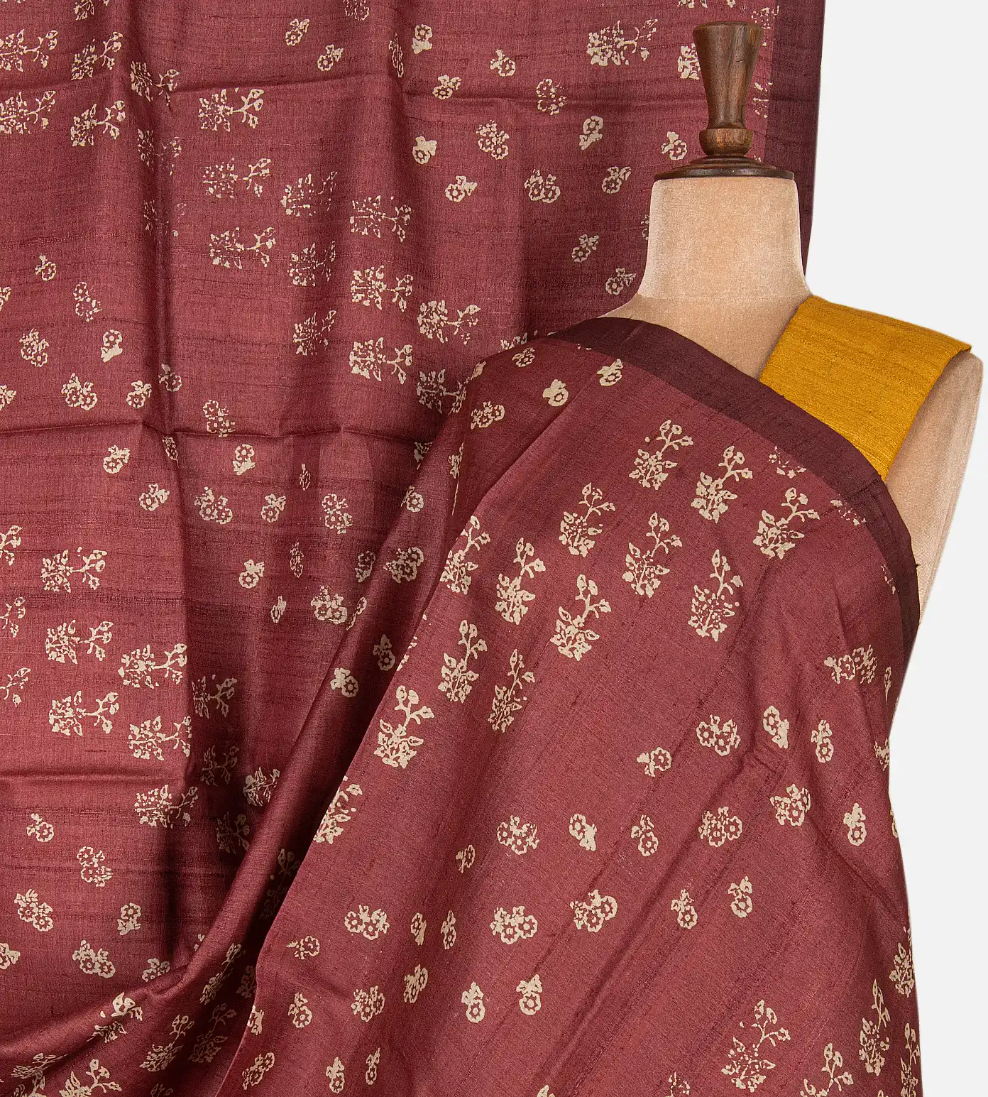 maroon-tussar-saree-c0965520-a