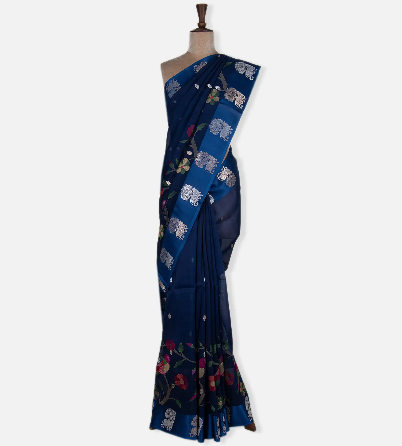 blue-organza-saree-c0152373-b