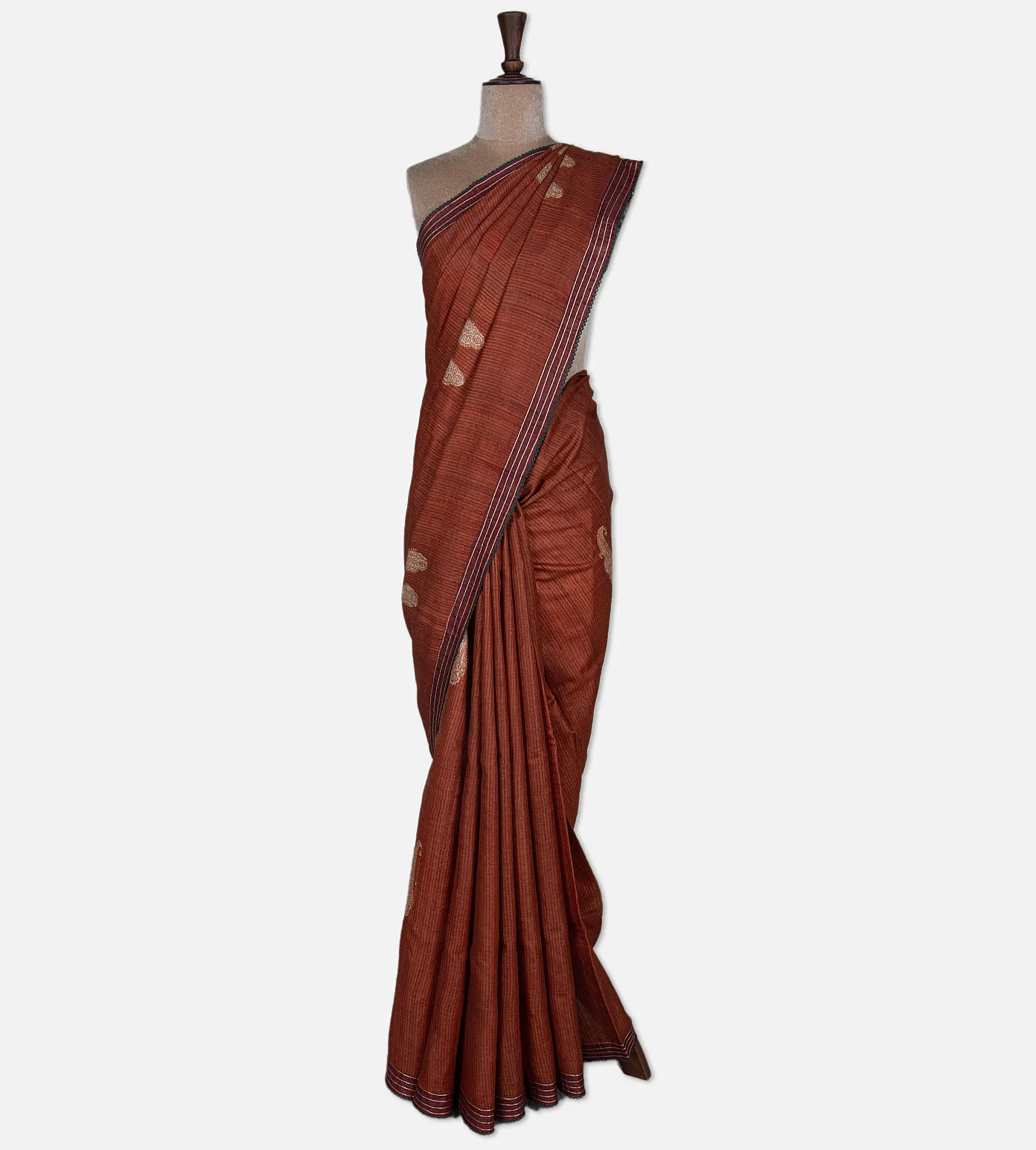 maroon-tussar-saree-c1179985-b