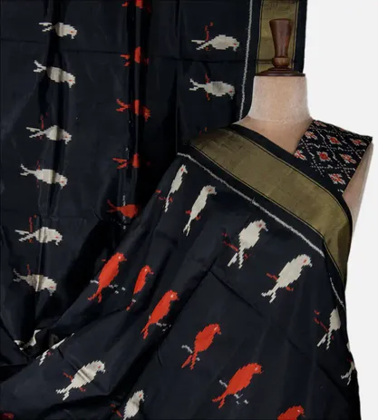 black-ikkat-silk-saree-d04102027-a