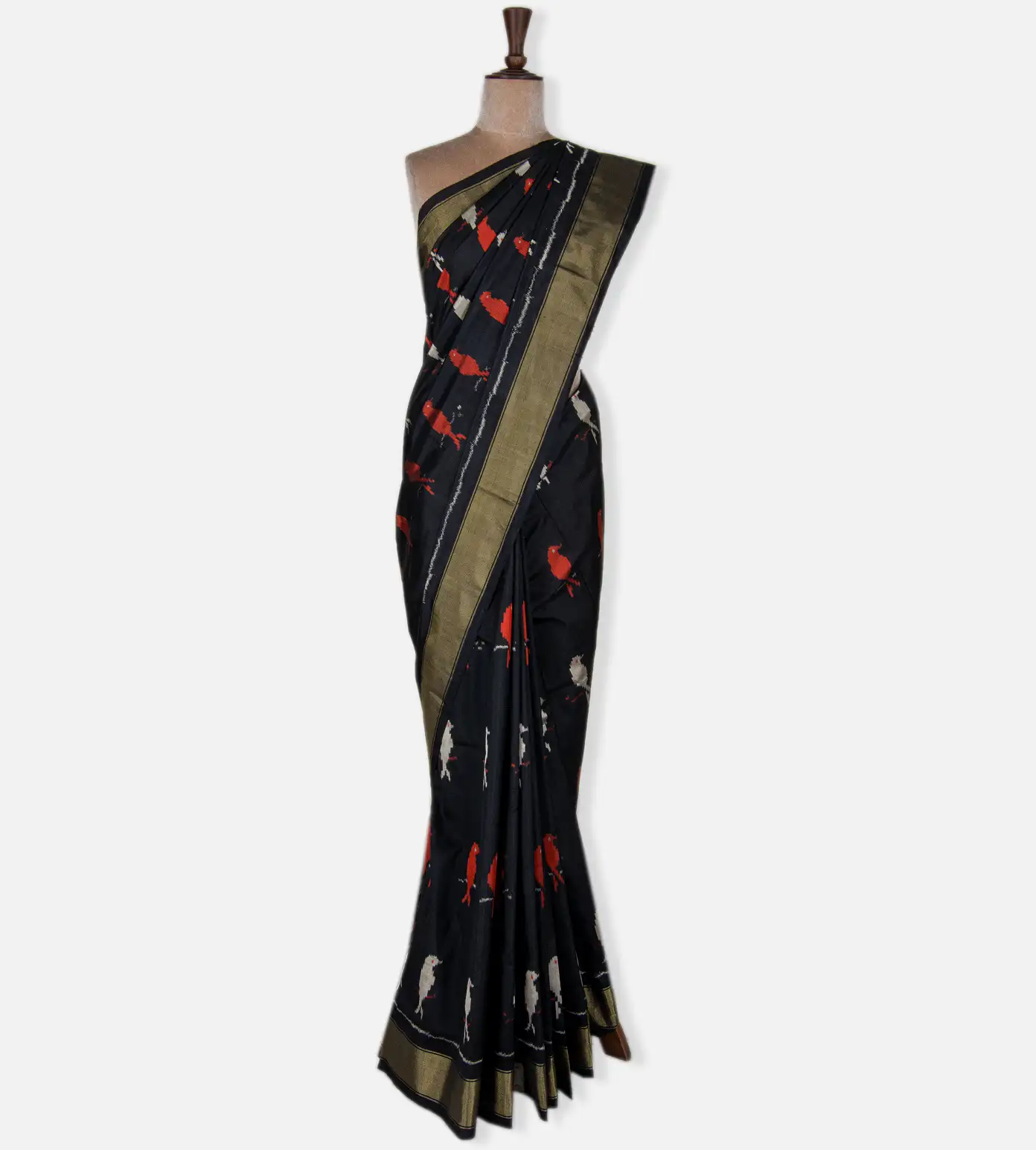black-ikkat-silk-saree-d04102027-b