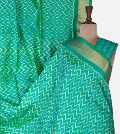 turquoise-blue-ikkat-silk-saree-d04101866-a