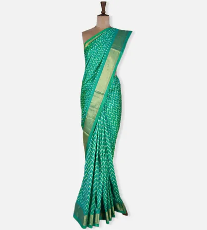 turquoise-blue-ikkat-silk-saree-d04101866-b