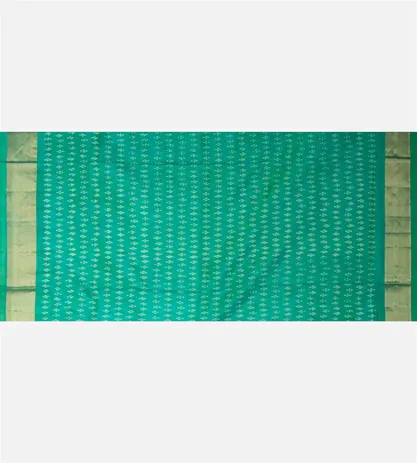 turquoise-blue-ikkat-silk-saree-d04101866-d