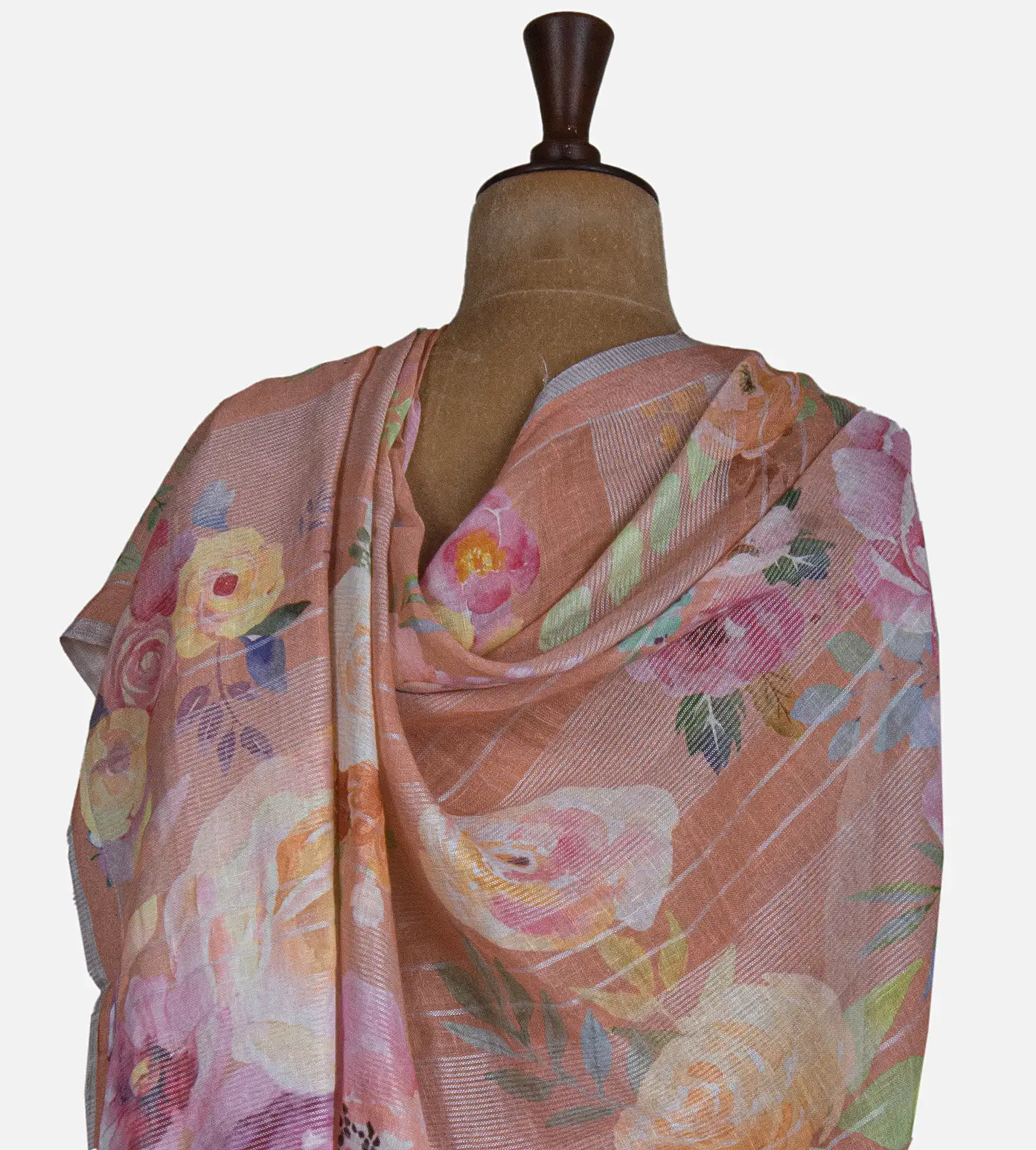 peach-linen-saree-d05104189-c