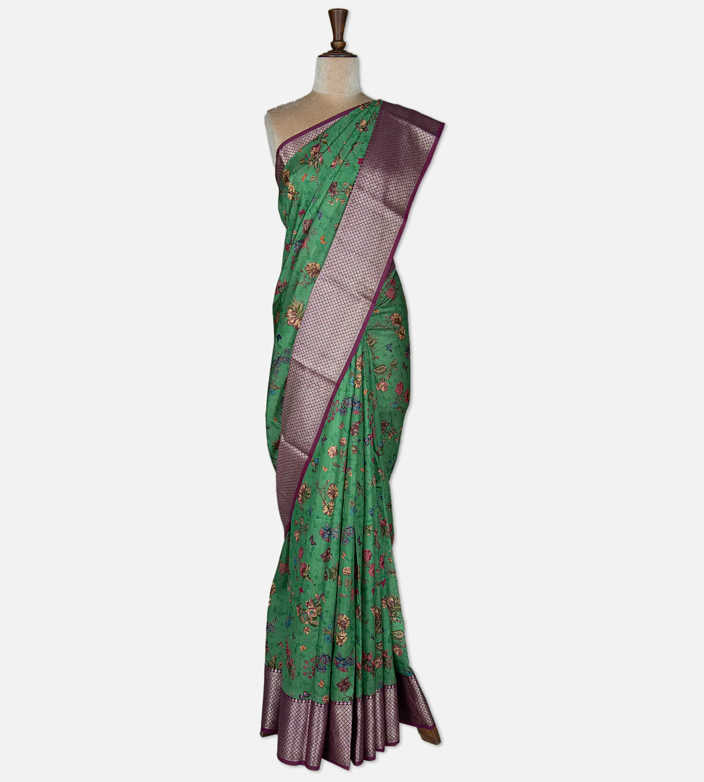 green-chaniya-silk-saree-d05103484-b