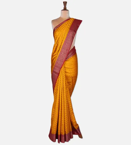 tangerine-yellow-chaniya-silk-saree-d05104877-b
