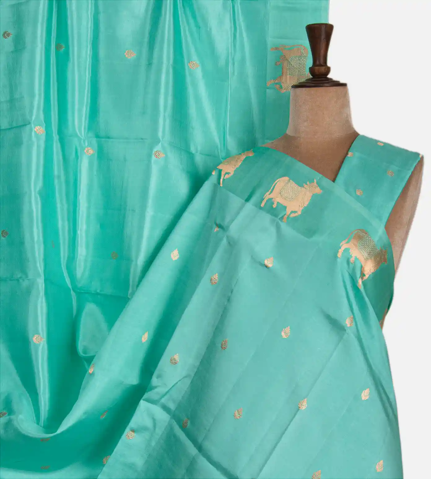 turquoise-blue-banarasi-kattan-silk-saree-d04102532-a