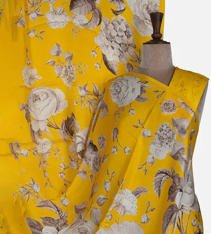 yellow-satin-saree-d05105630-a