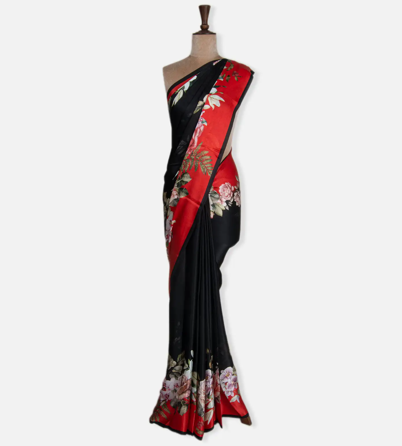 black-satin-saree-d05105622-b
