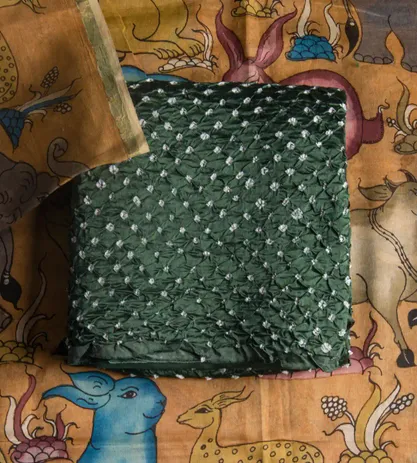 green-tussar-bandhani-salwar-d05103790-a