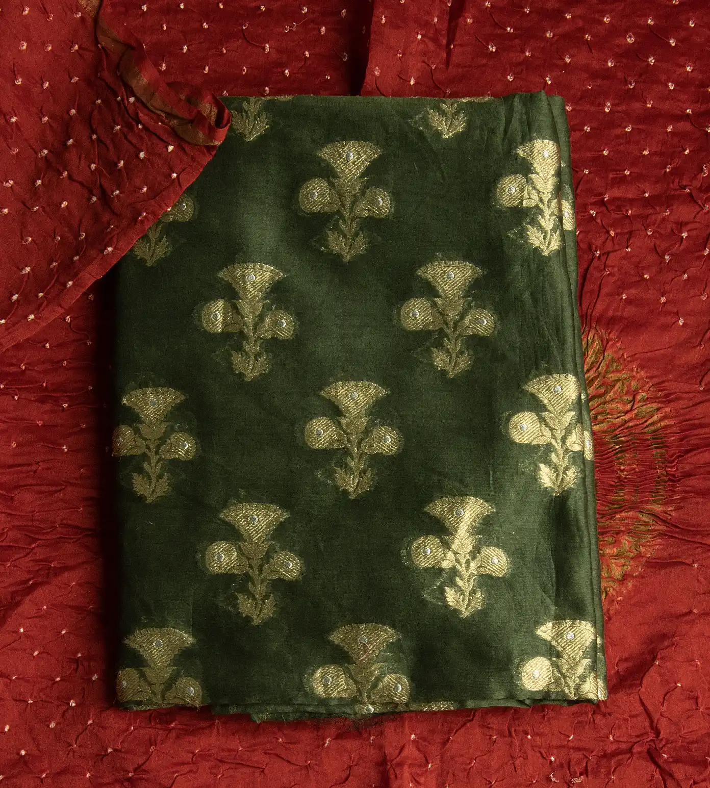 green-tussar-salwar-with-bandhani-dupatta-d05103436-a