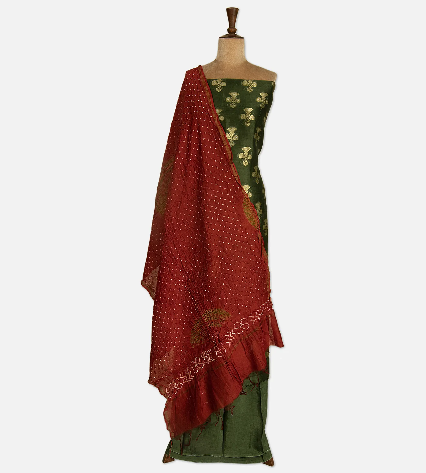 green-tussar-salwar-with-bandhani-dupatta-d05103436-b