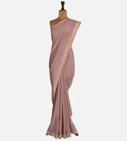 mauve-linen-georgette-saree-d05103891-b