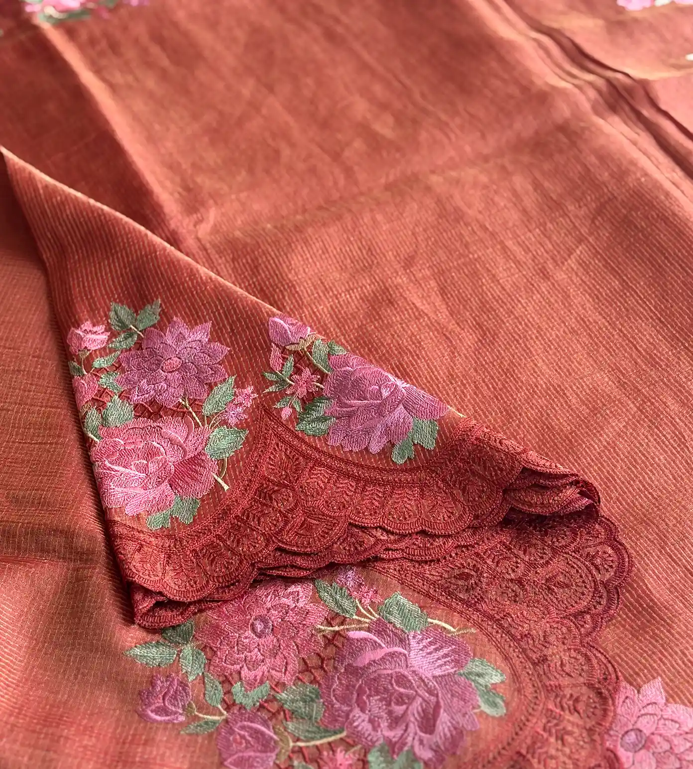 red-tussar-saree-d0294269-d