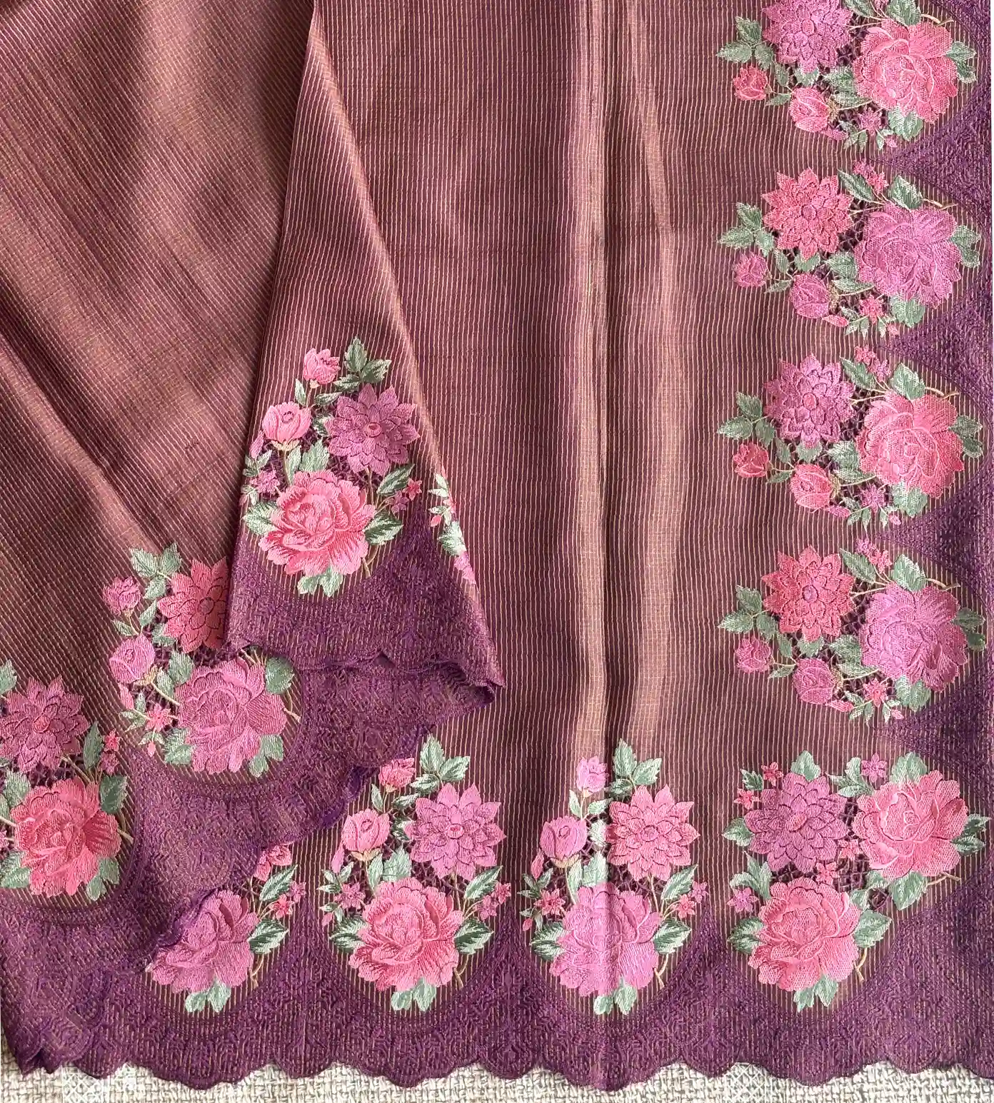 red-tussar-saree-d0294265-c